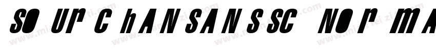 sourchansanssc normal字体转换